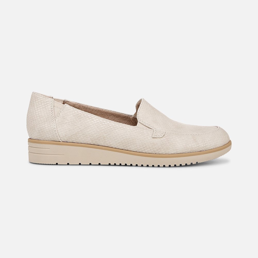 Naturalizer SOUL Idea Moc Loafer - Light Beige Faux Leather