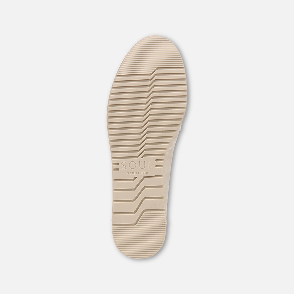 Naturalizer SOUL Idea Moc Loafer - Light Beige Faux Leather