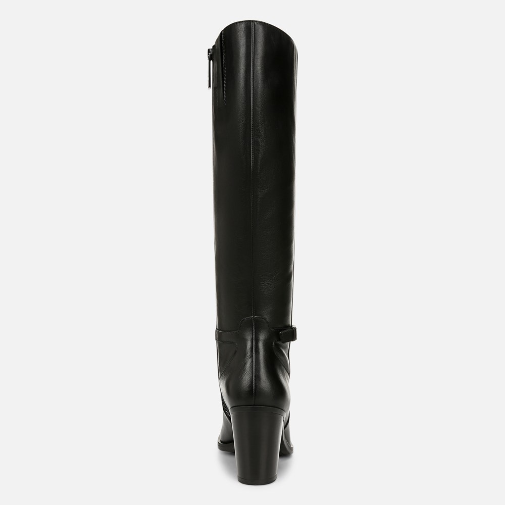 Naturalizer Kalina Extra Wide Calf Knee High Boot - Black Leather