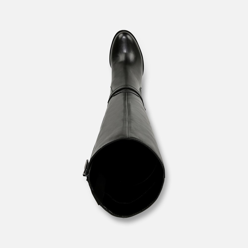 Naturalizer Kalina Extra Wide Calf Knee High Boot - Black Leather