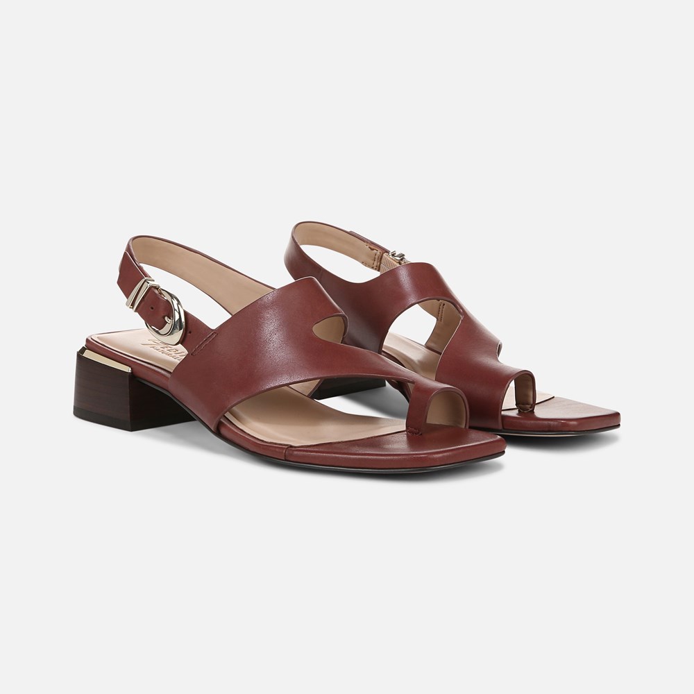 Naturalizer 27 EDIT Audra Dress Sandal - Cappuccino Brown Leather