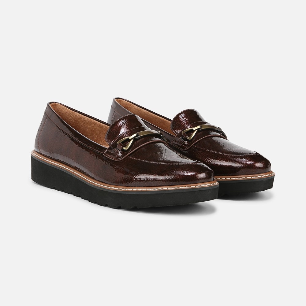 Naturalizer Elin Loafer - Cinnamon Brown Faux Leather