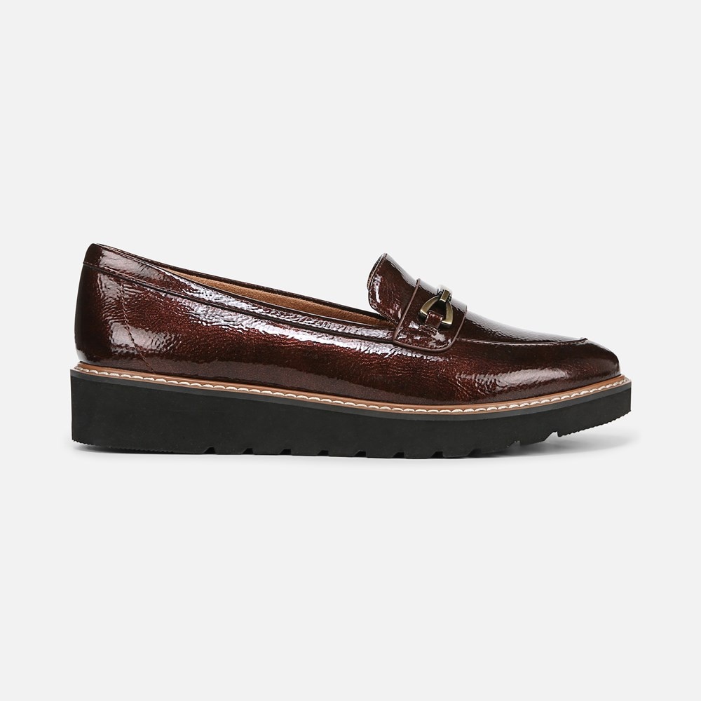 Naturalizer Elin Loafer - Cinnamon Brown Faux Leather
