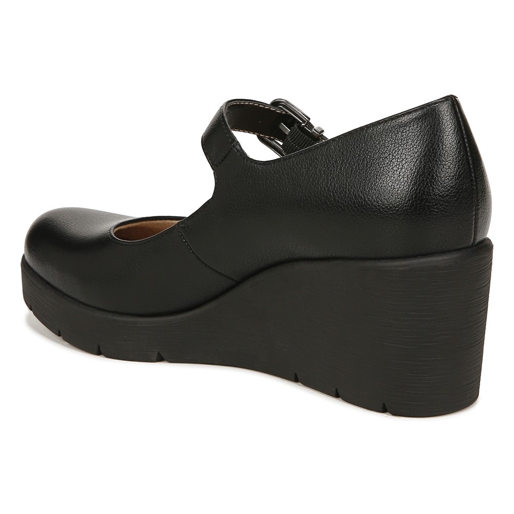 Naturalizer SOUL Adore Mary Jane Wedge - Black Synthetic