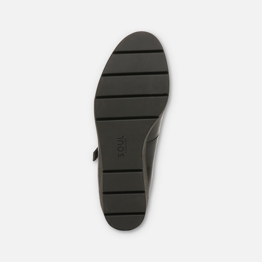 Naturalizer SOUL Adore Mary Jane Wedge - Black Synthetic