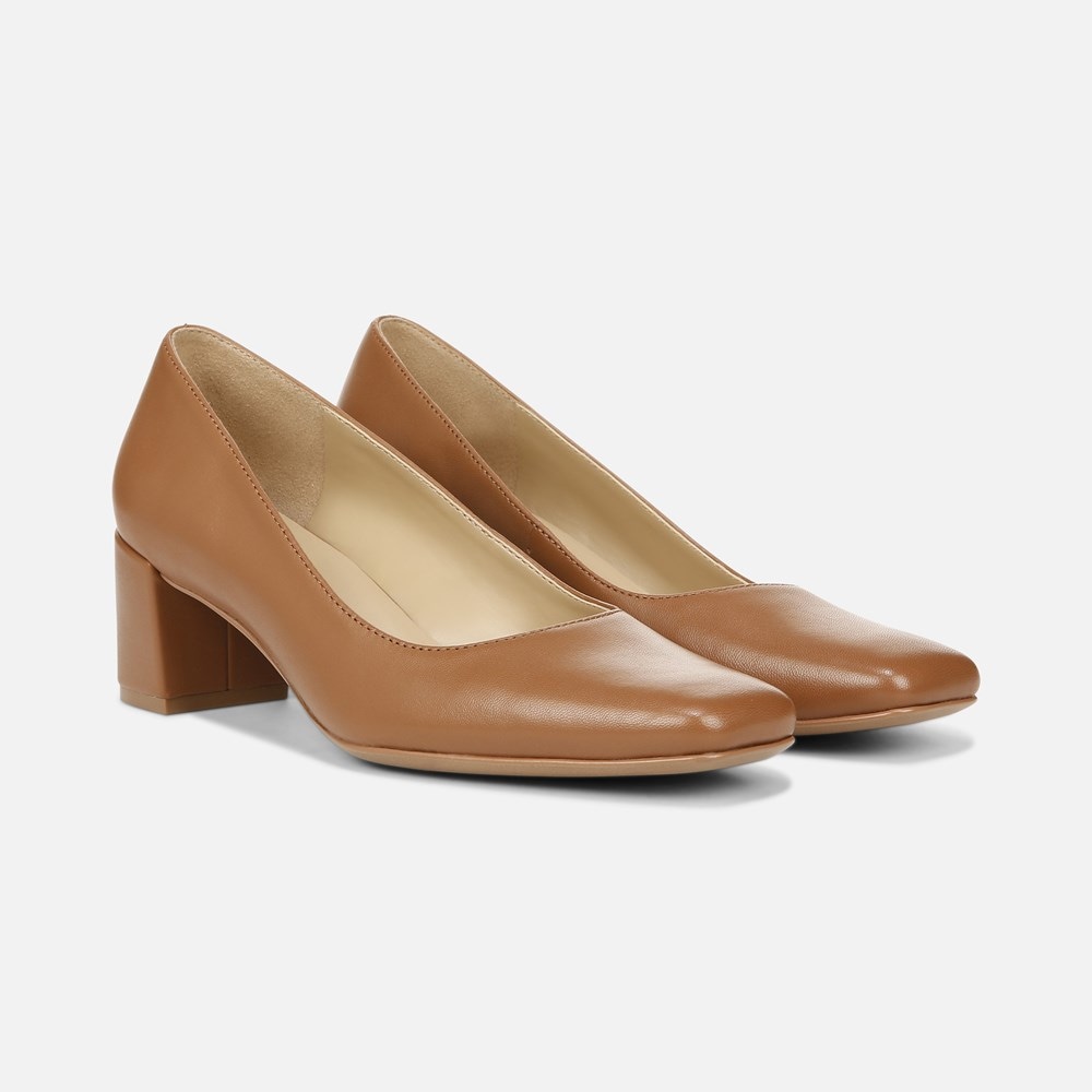 Naturalizer Karina Pump - English Tea Brown Leather