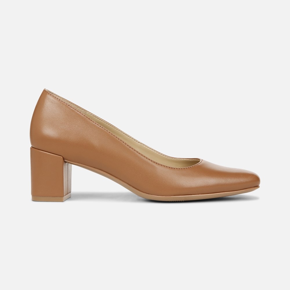 Naturalizer Karina Pump - English Tea Brown Leather