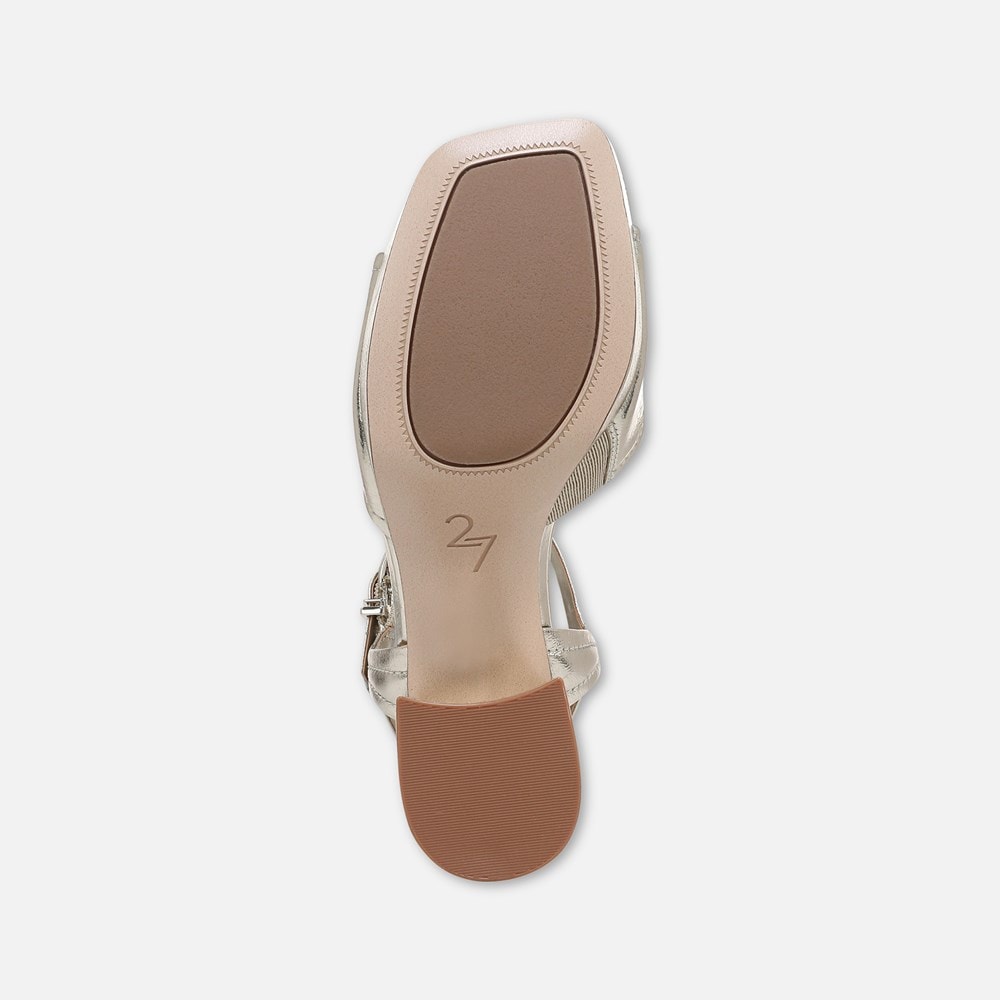 Naturalizer 27 EDIT Paloma Platform Sandal - Champagne Leather