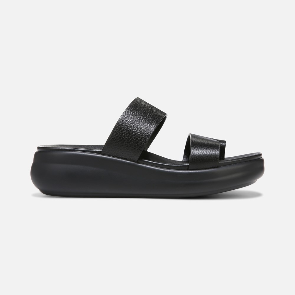 Naturalizer Drift 2 Sandal - Black Leather