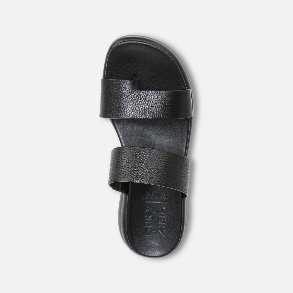 Naturalizer Drift 2 Sandal - Black Leather