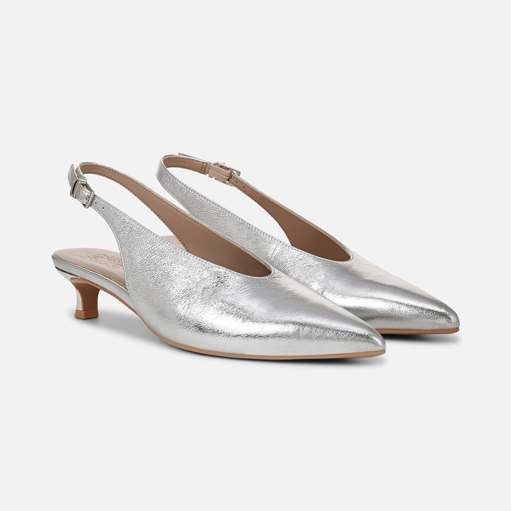 Naturalizer Nicolette Pump - Silver Leather