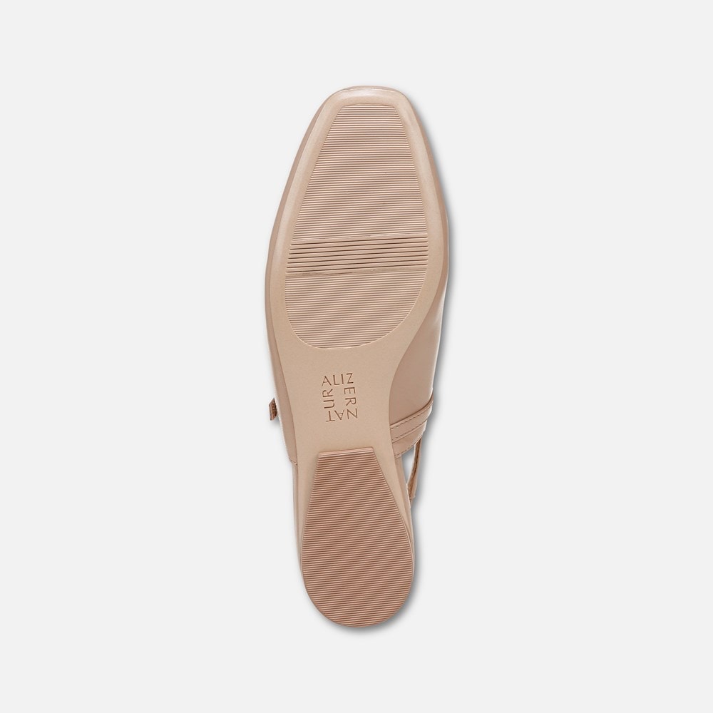 Naturalizer Connie Mary Jane Slingback Flat - Vintage Mauve Leather