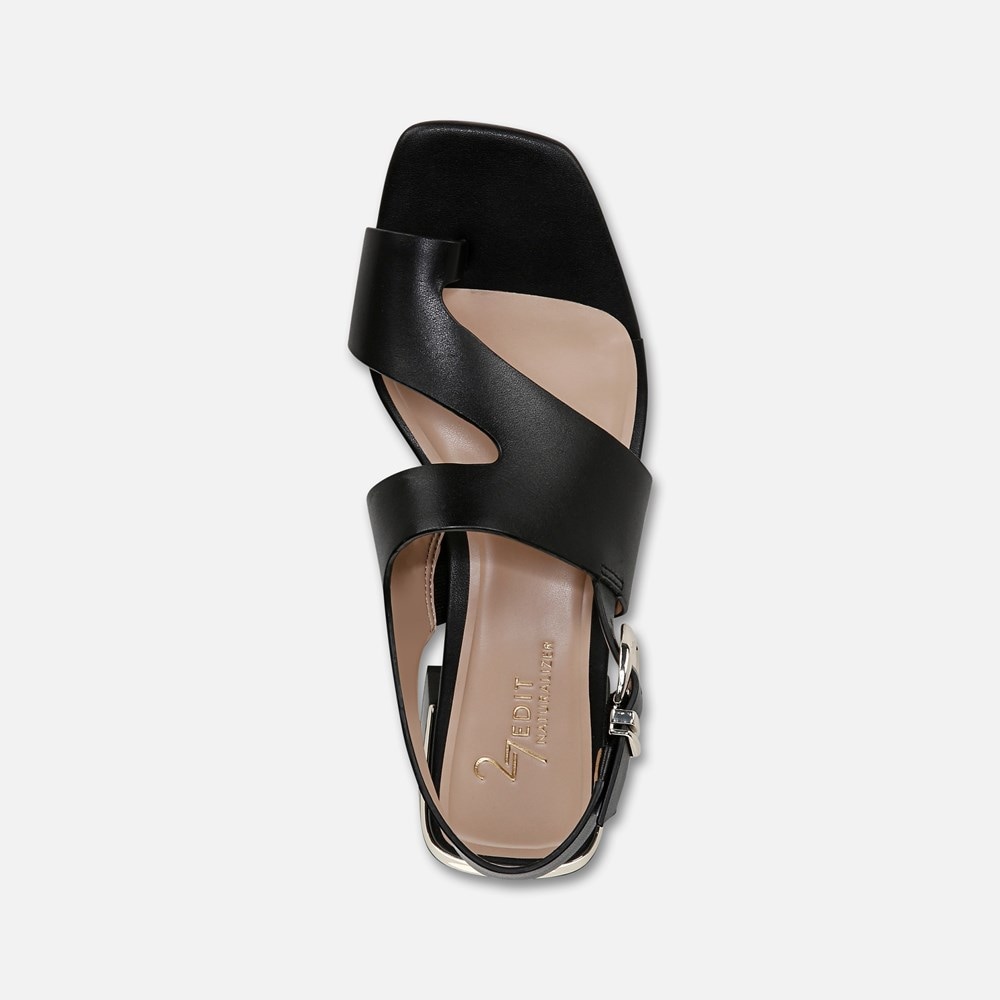 Naturalizer 27 EDIT Audra Dress Sandal - Black Leather