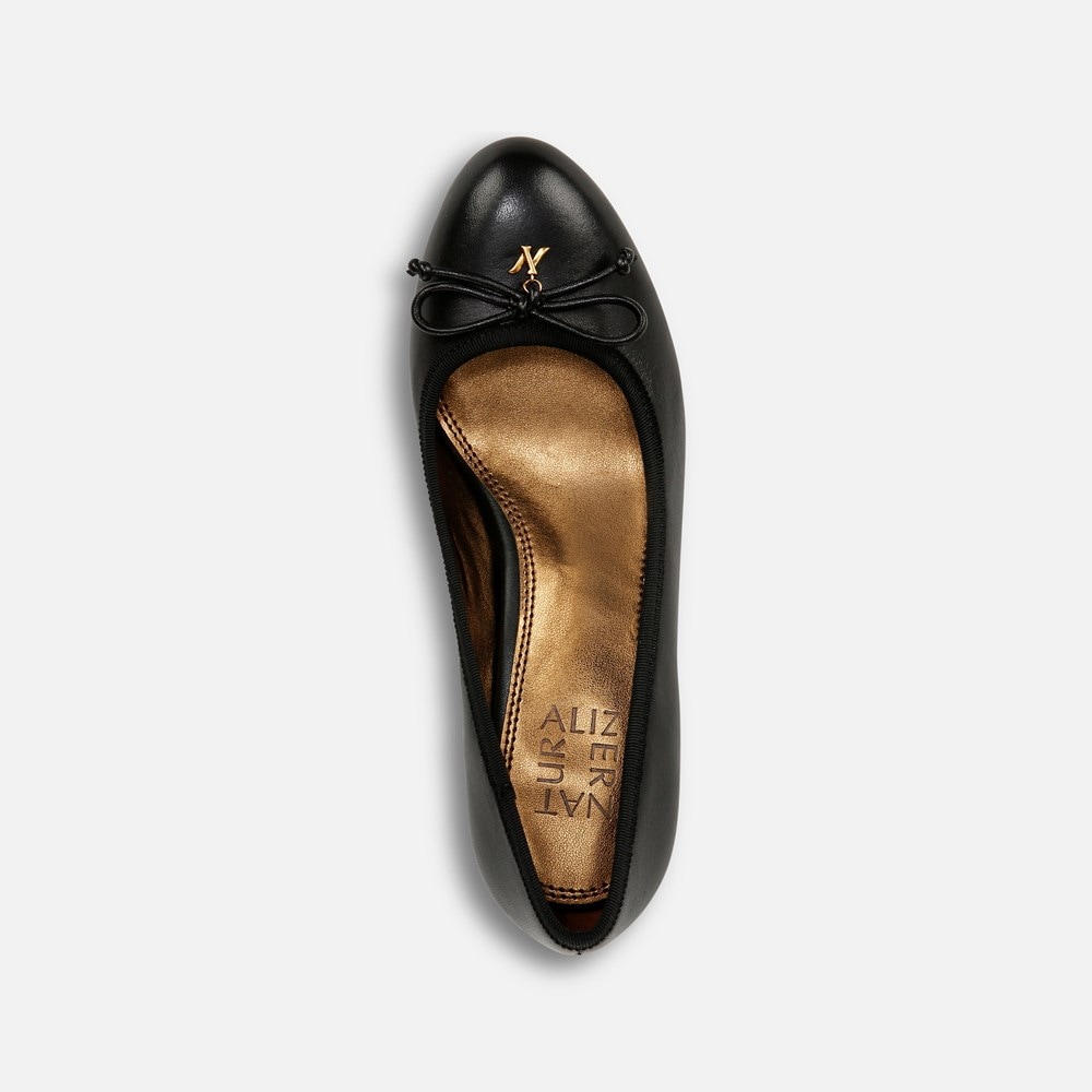 Naturalizer Sienna Block Heel Pump - Black Leather