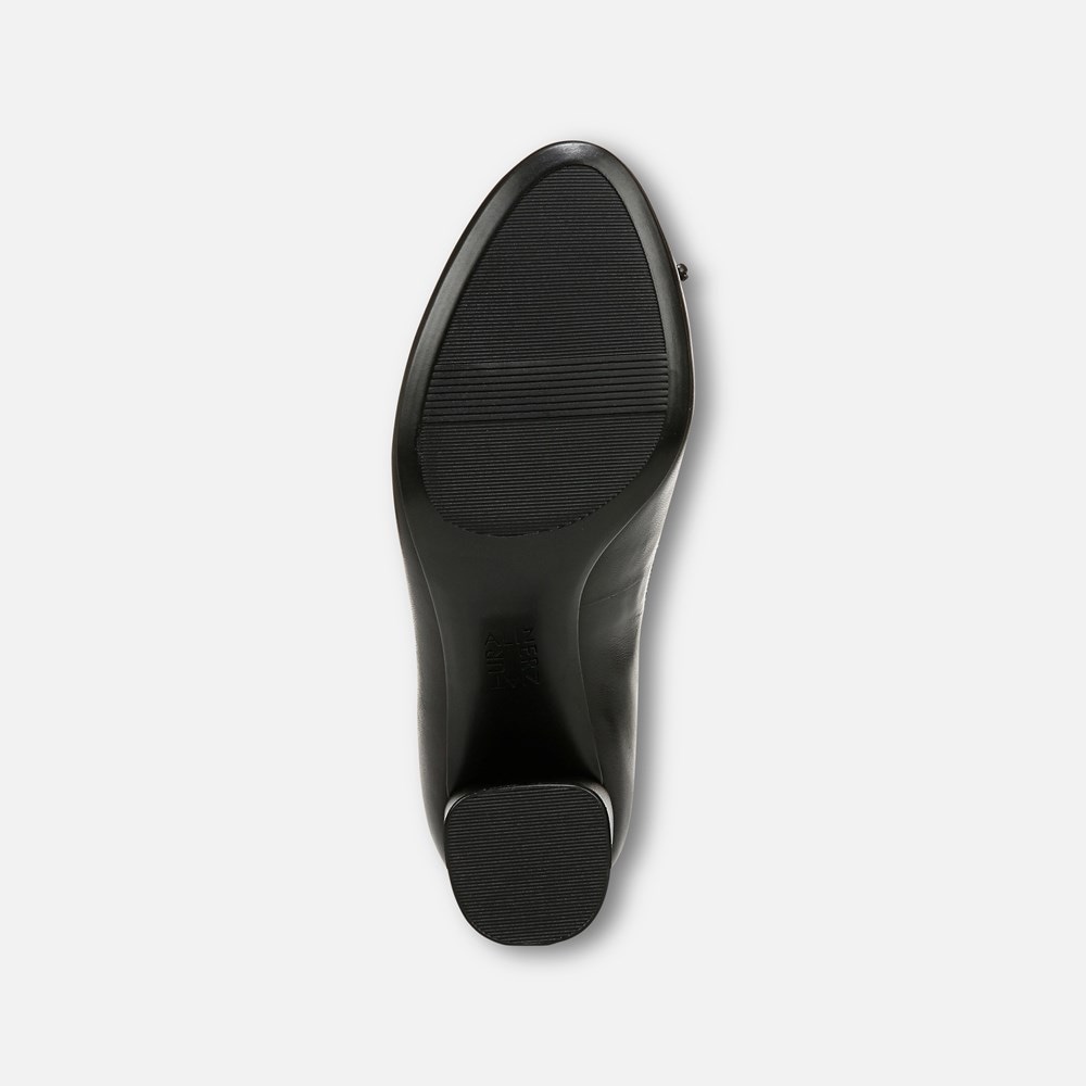 Naturalizer Sienna Block Heel Pump - Black Leather