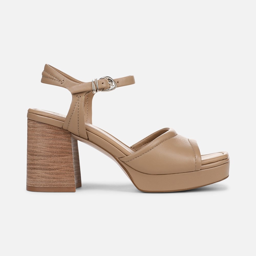 Naturalizer 27 EDIT Paloma Platform Sandal - Birchwood Leather