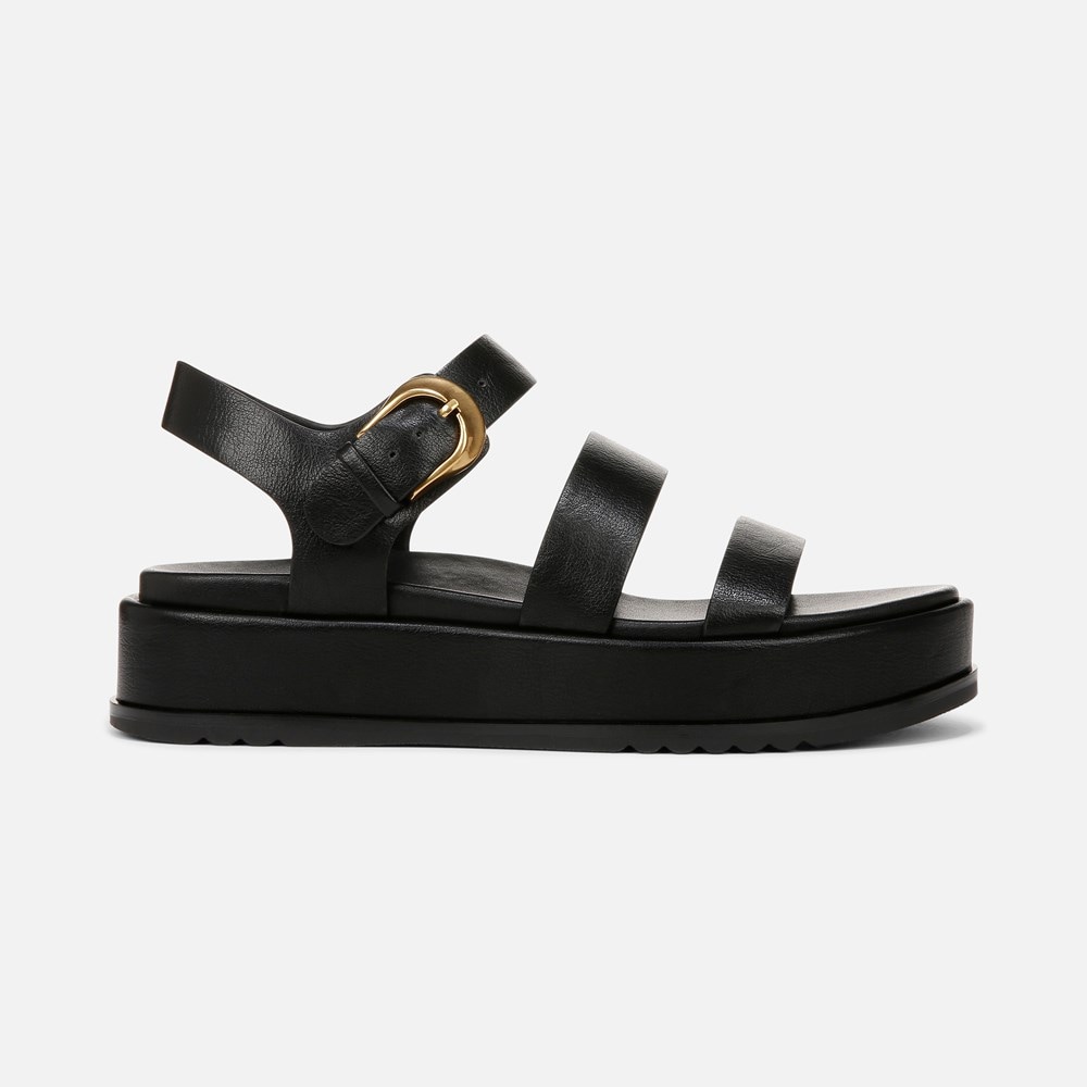 Naturalizer 27 EDIT Zizi Sandal - Black Faux Leather