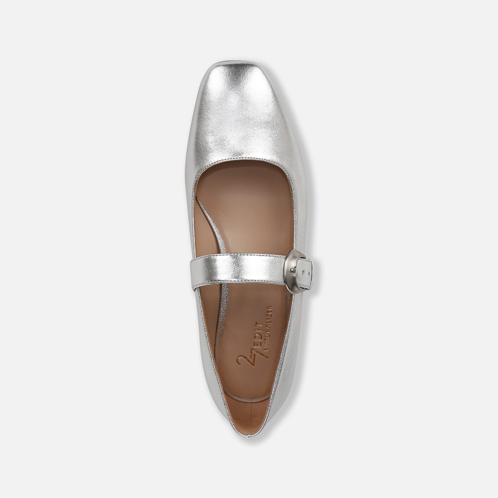 Naturalizer 27 EDIT Carter Mary Jane - Silver Leather