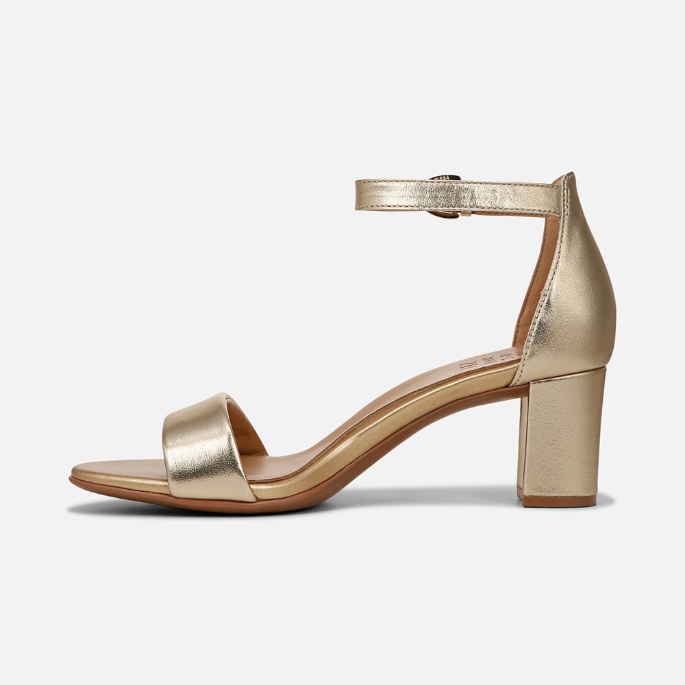 Naturalizer Vera Dress Sandal - Dark Gold Leather