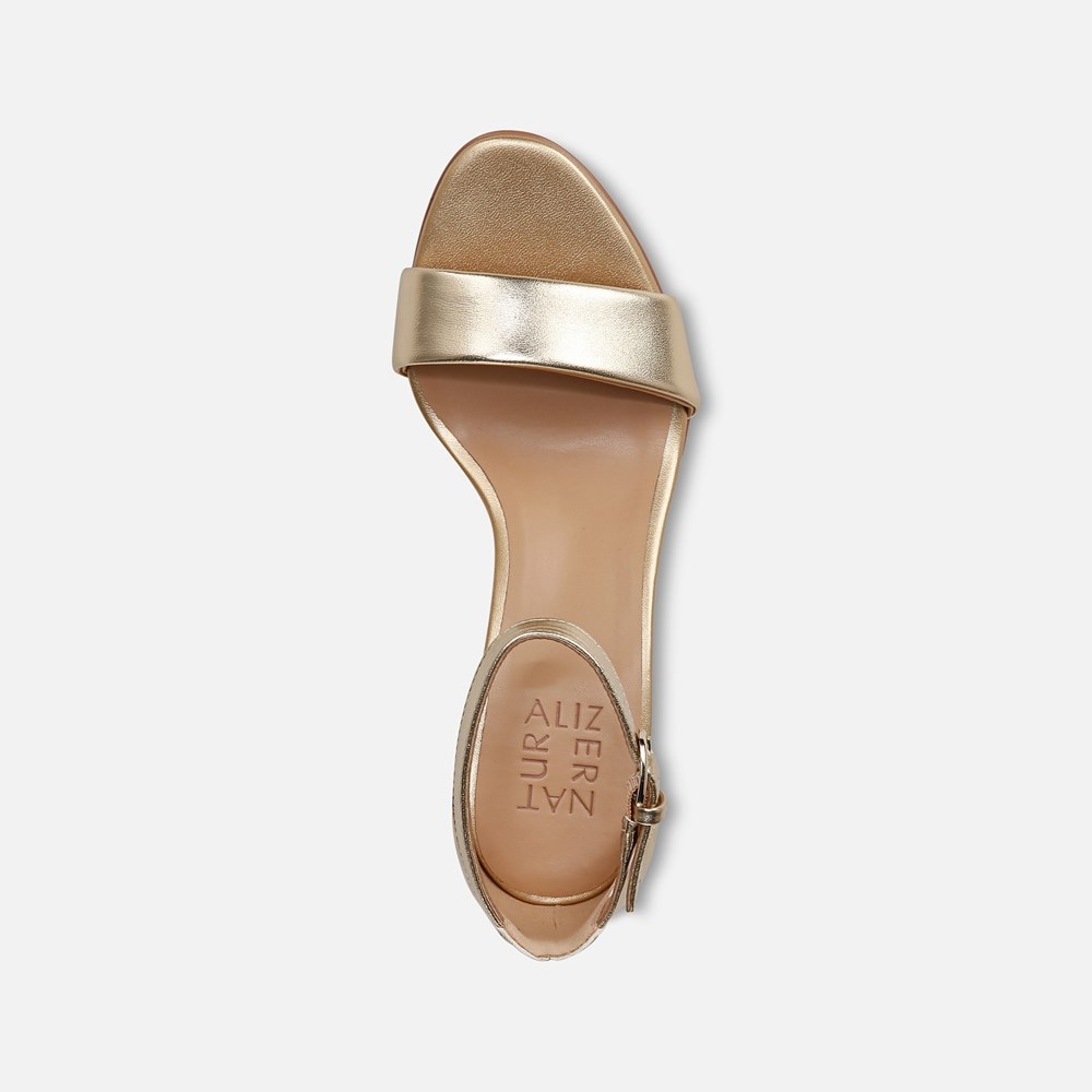 Naturalizer Vera Dress Sandal - Dark Gold Leather