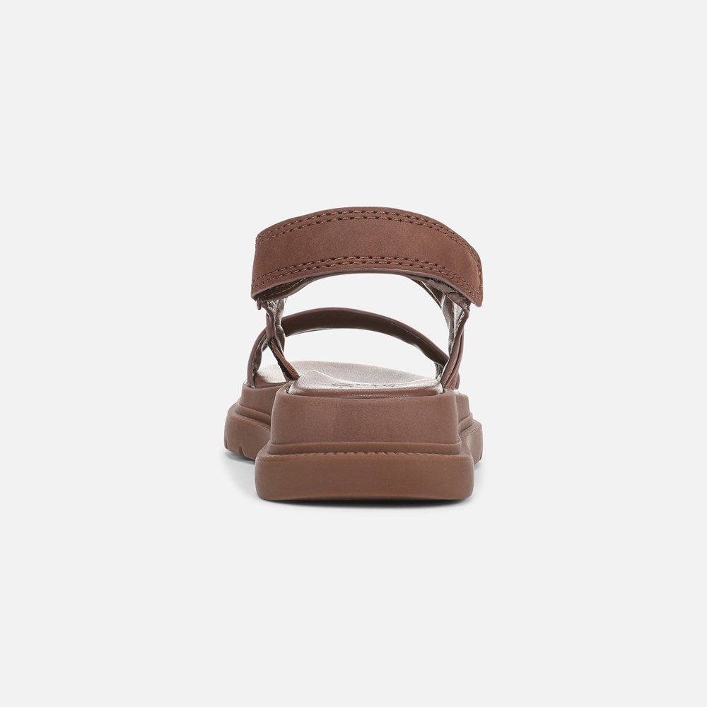 Naturalizer Attract Sandal - Cappuccino Brown Faux Leather