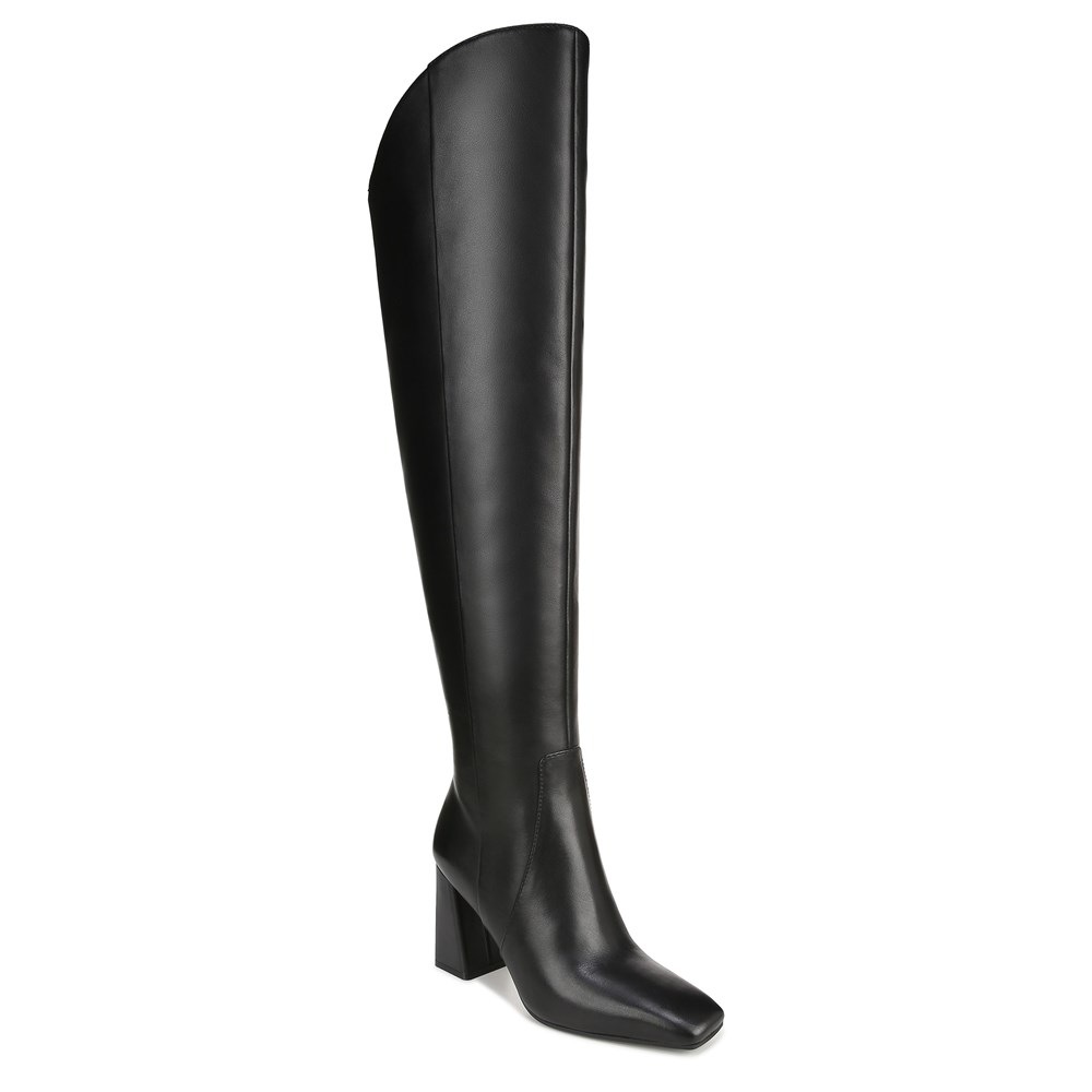Naturalizer Lyric Over The Knee Boot - Black Leather