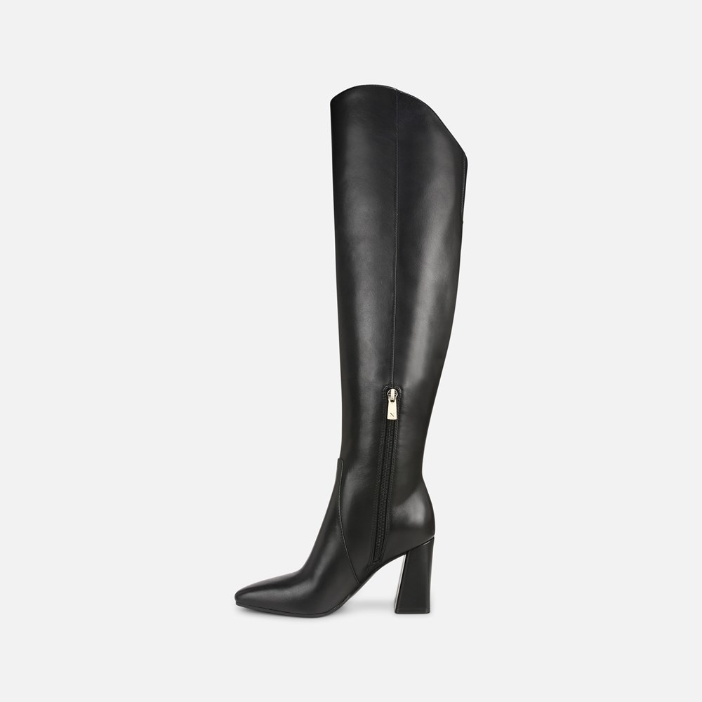 Naturalizer Lyric Over The Knee Boot - Black Leather