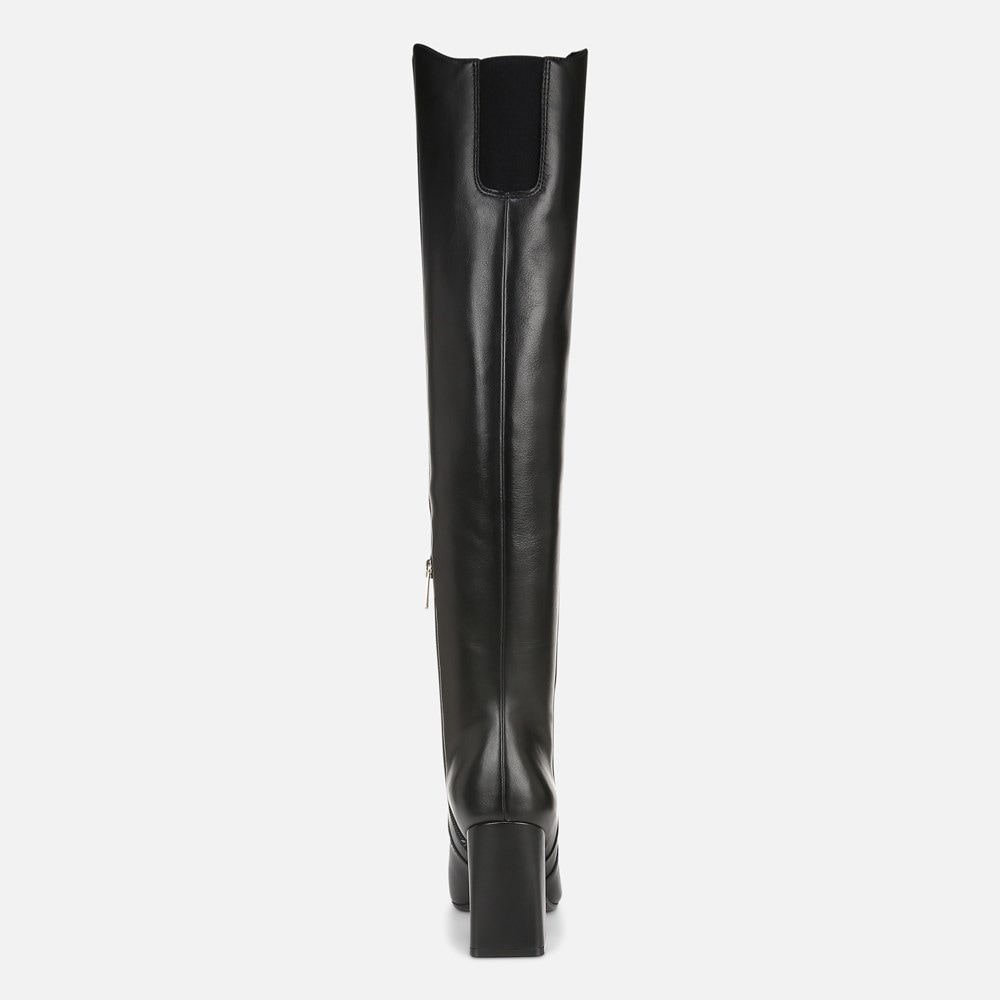 Naturalizer Lyric Over The Knee Boot - Black Leather