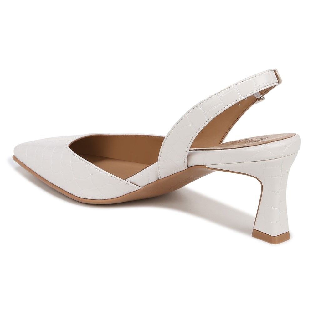 Naturalizer Dalary Slingback Pump - Warm White Faux Leather