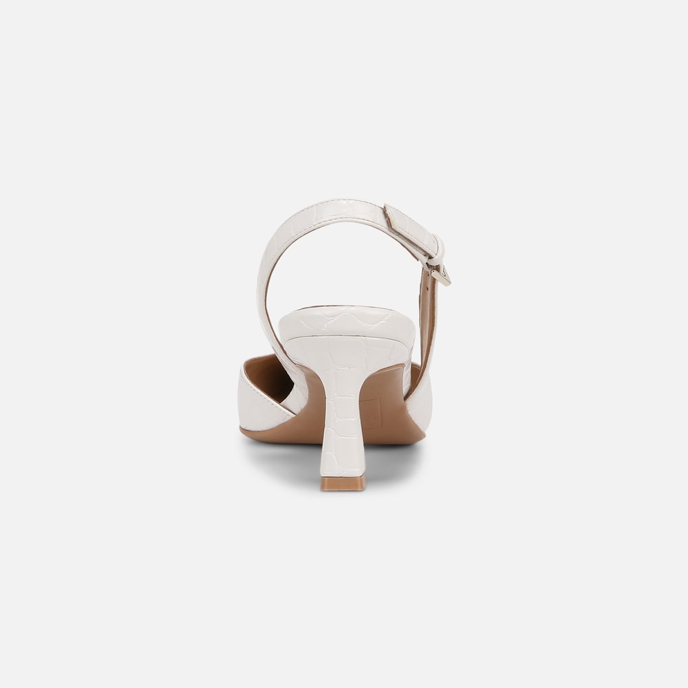 Naturalizer Dalary Slingback Pump - Warm White Faux Leather