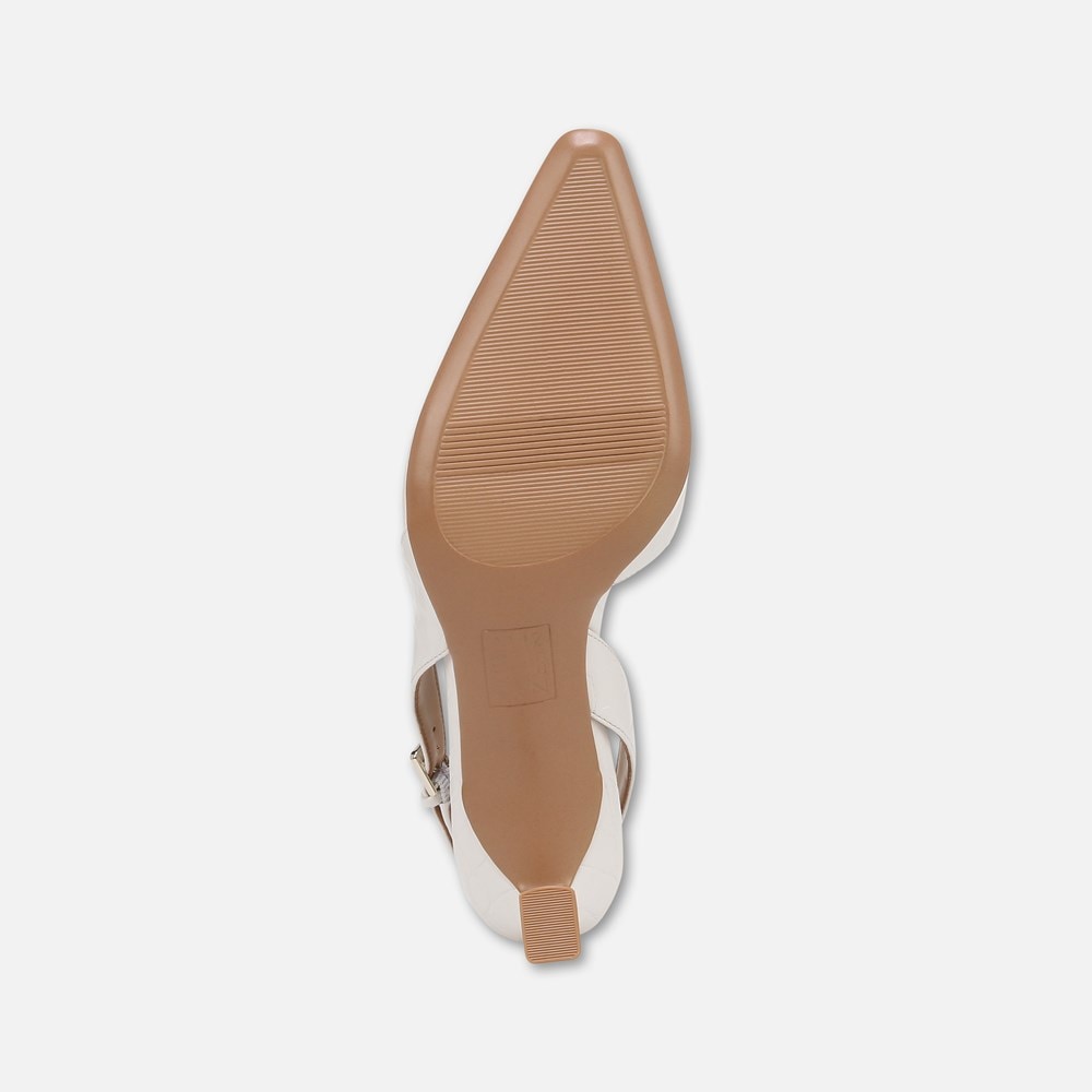 Naturalizer Dalary Slingback Pump - Warm White Faux Leather