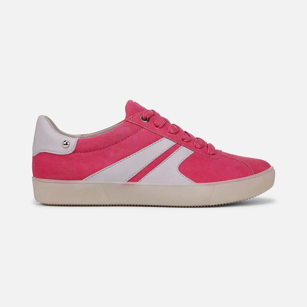 Naturalizer Medina Lace Up Sneaker - Pink Flash Leather
