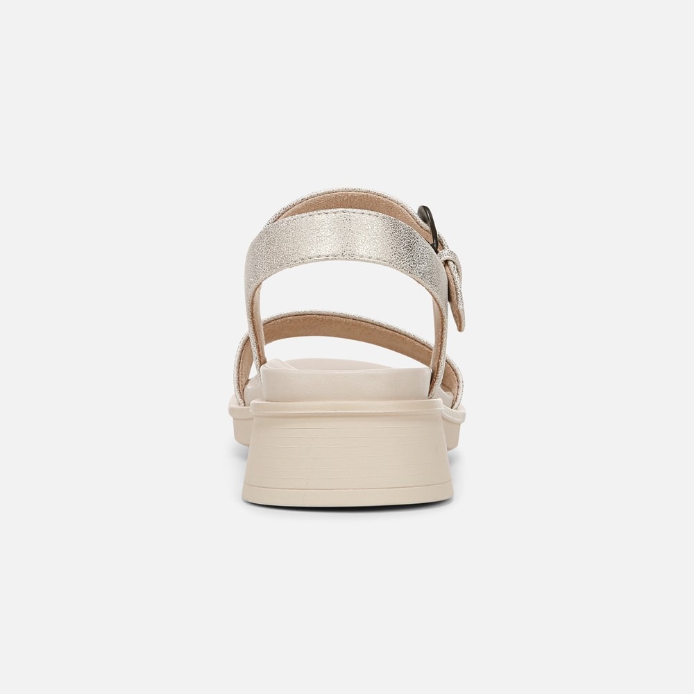 Naturalizer SOUL Emma Strappy Sandal - Gold Faux Leather