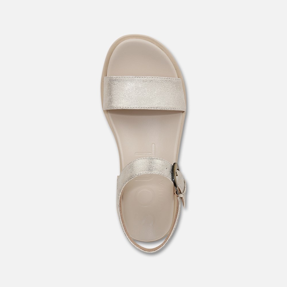 Naturalizer SOUL Emma Strappy Sandal - Gold Faux Leather