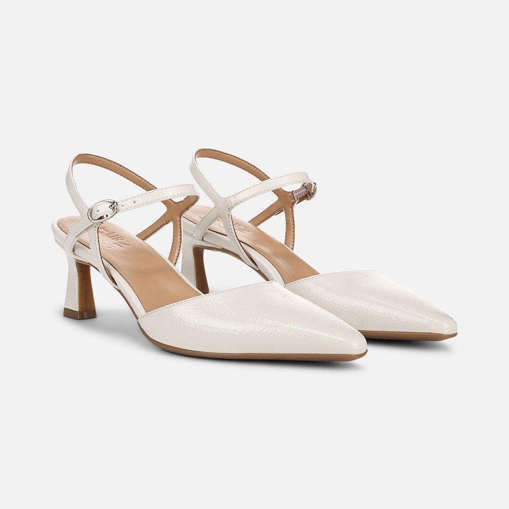 Naturalizer Tara Dress Shoe - Warm White Faux Leather