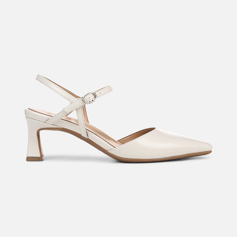 Naturalizer Tara Dress Shoe - Warm White Faux Leather