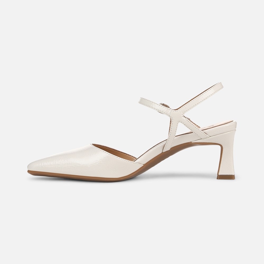 Naturalizer Tara Dress Shoe - Warm White Faux Leather