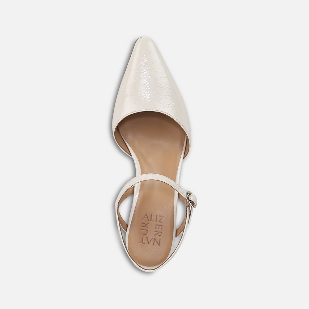 Naturalizer Tara Dress Shoe - Warm White Faux Leather