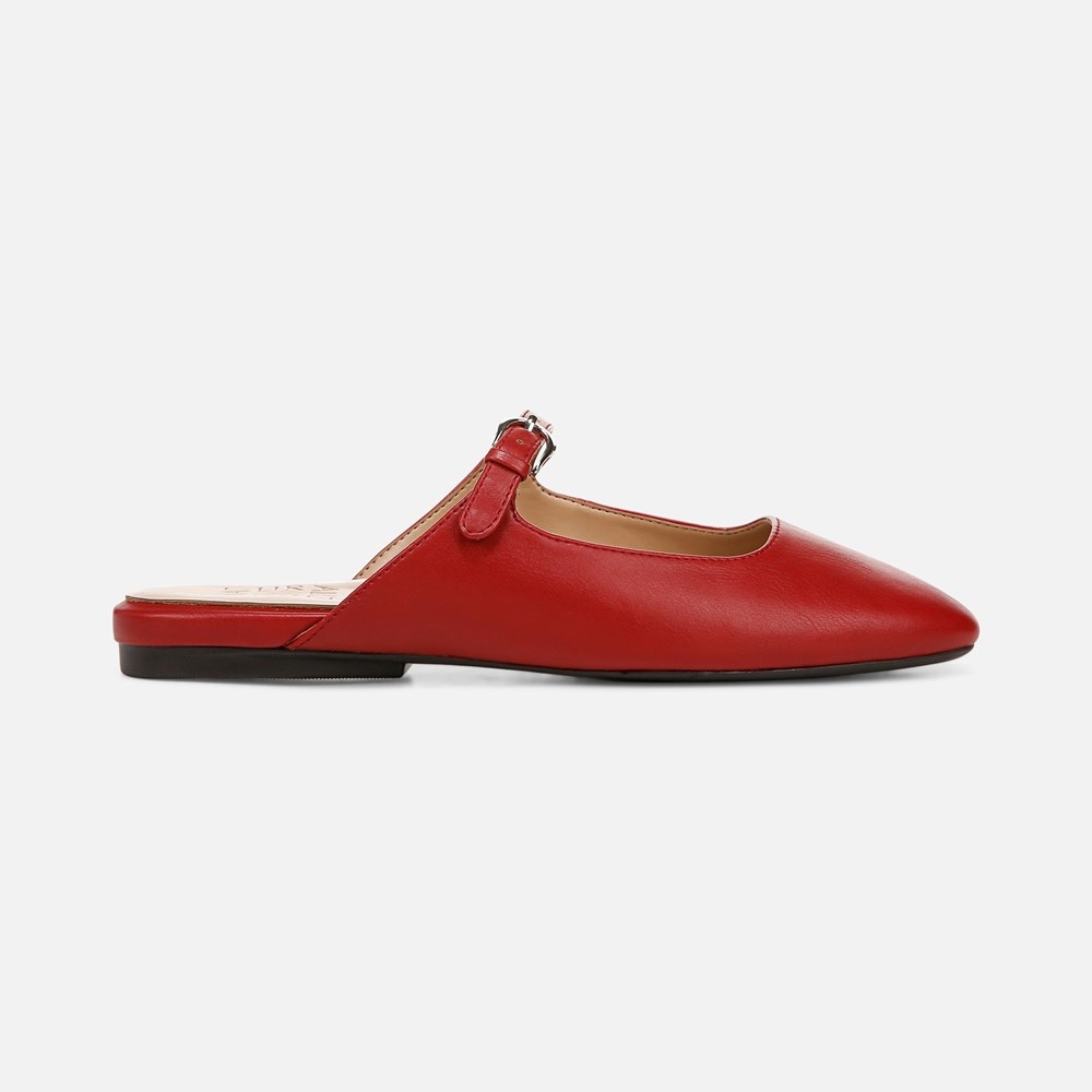 Naturalizer Apple Mary Jane Mule - Red Faux Leather