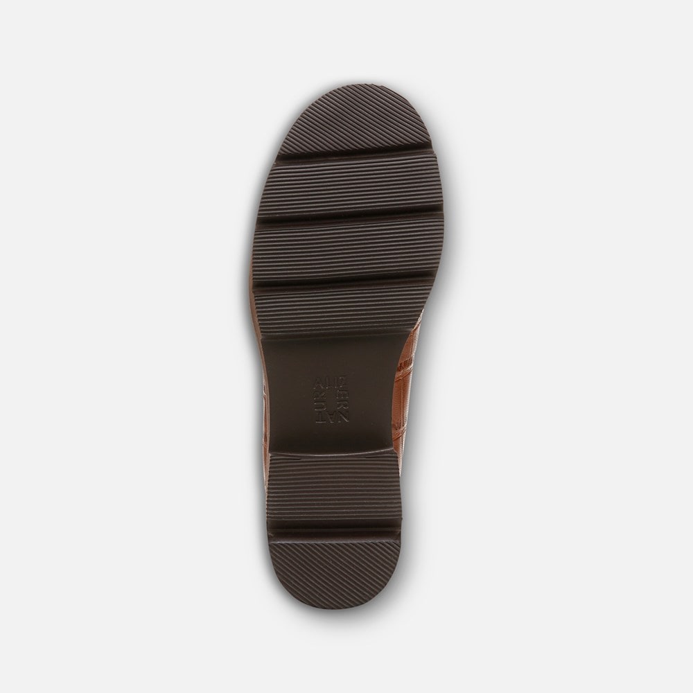 Naturalizer Darry Lug Sole Loafer - English Tea Brown Leather