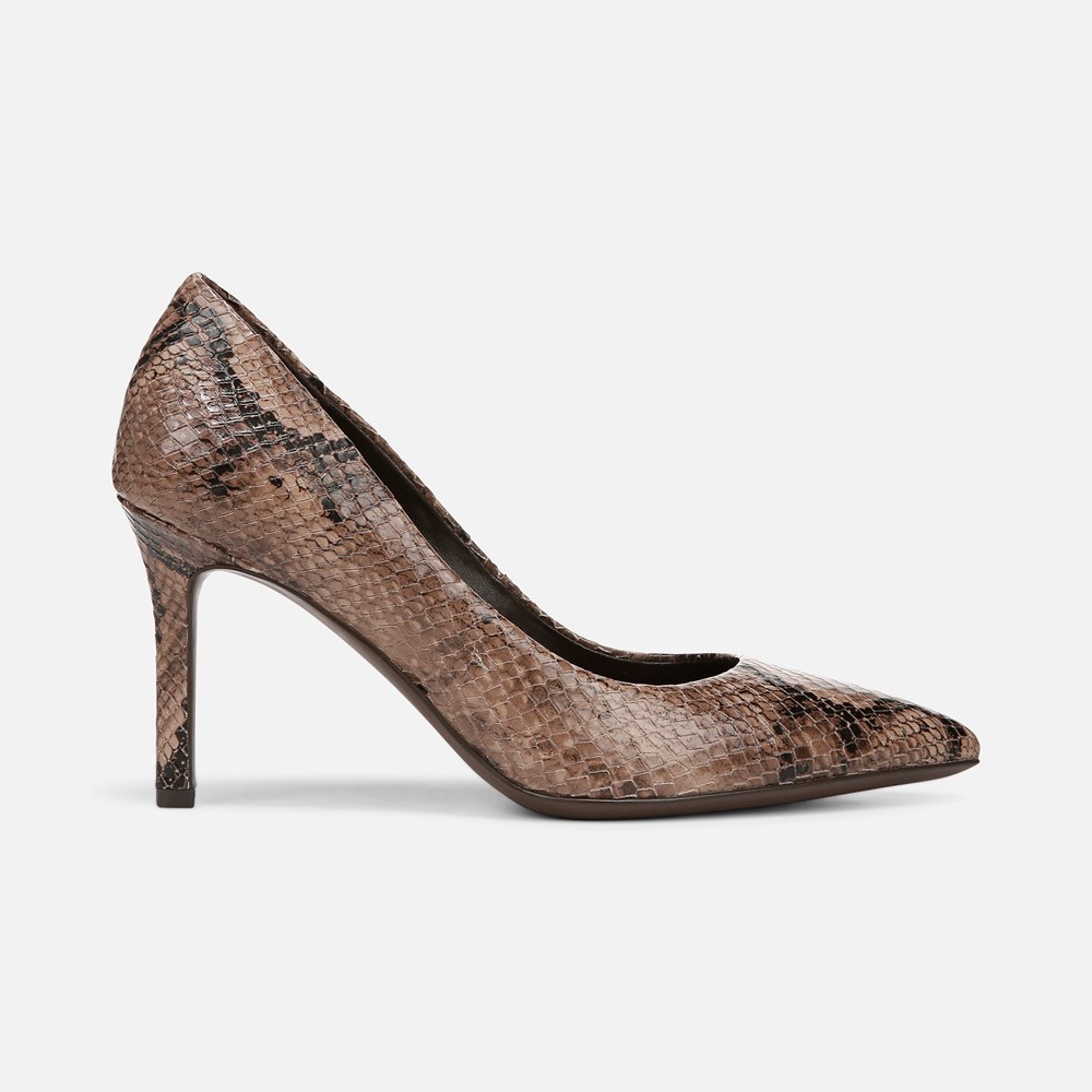 Naturalizer Anna Pump - Warm Taupe Snake Print Leather
