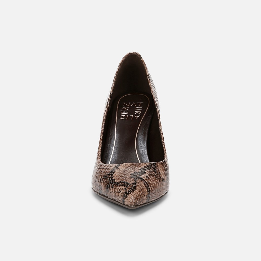 Naturalizer Anna Pump - Warm Taupe Snake Print Leather