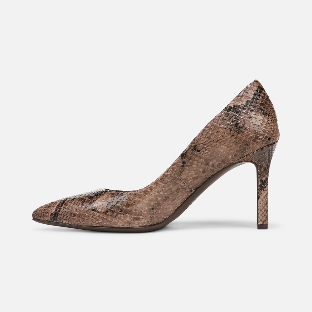 Naturalizer Anna Pump - Warm Taupe Snake Print Leather