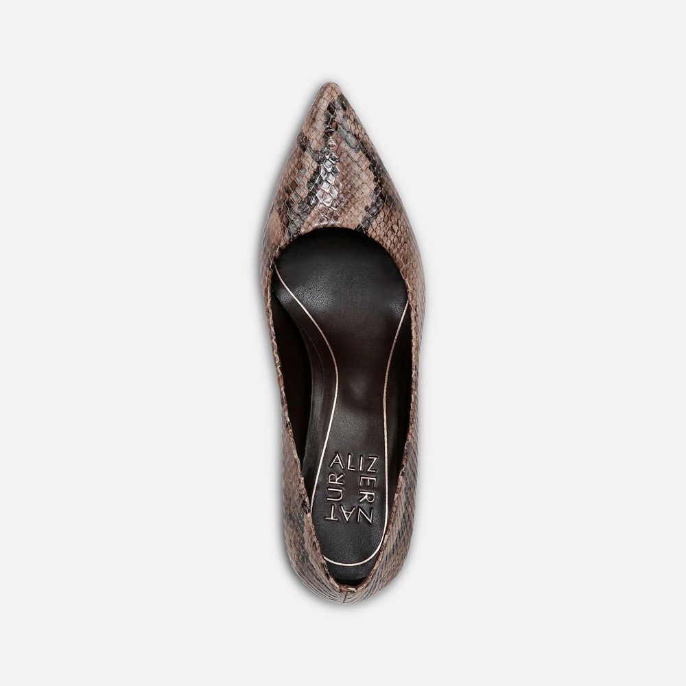 Naturalizer Anna Pump - Warm Taupe Snake Print Leather