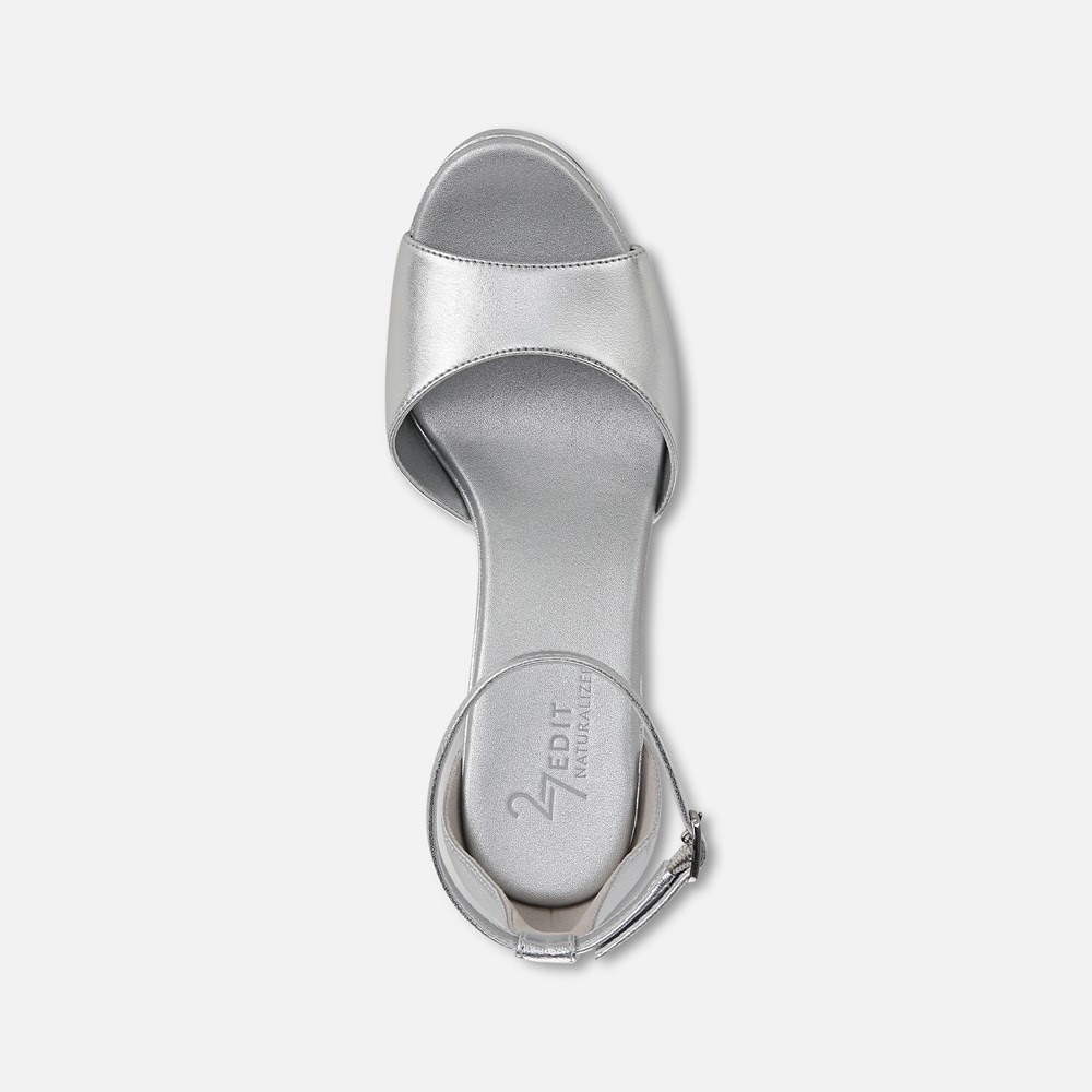 Naturalizer 27 Edit Delphie Dress Sandal - Silver Leather