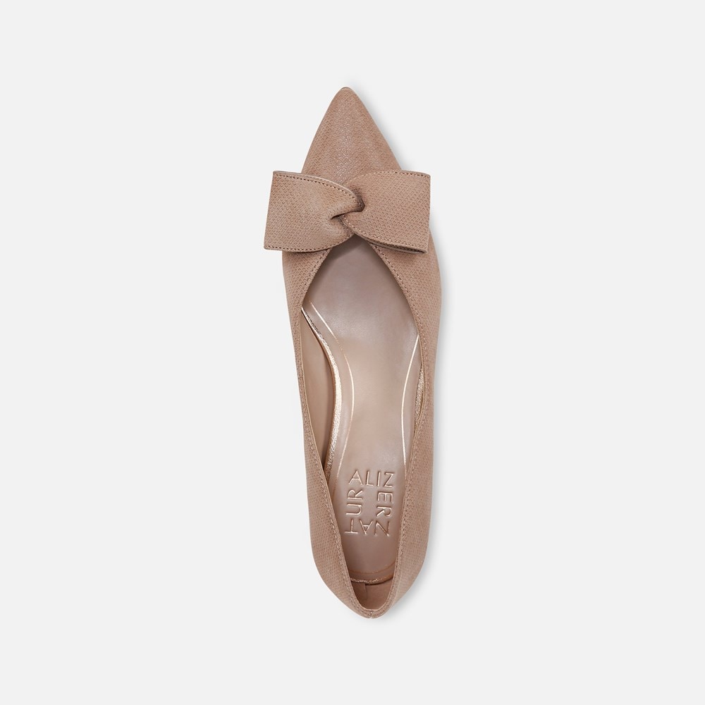 Naturalizer Mavis Bow Pump - Taupe Suede