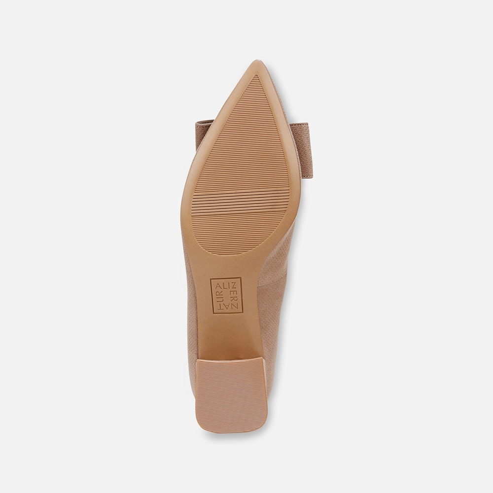 Naturalizer Mavis Bow Pump - Taupe Suede