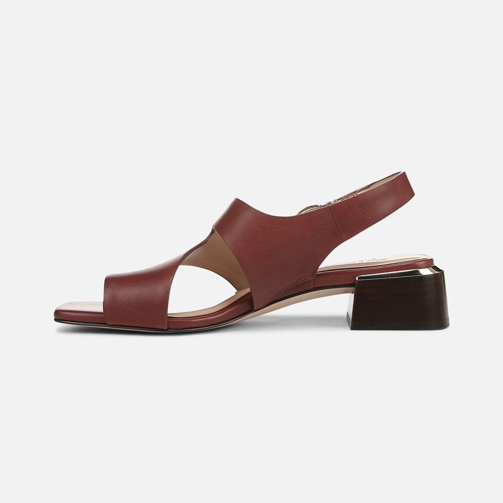 Naturalizer 27 EDIT Audra Dress Sandal - Cappuccino Brown Leather