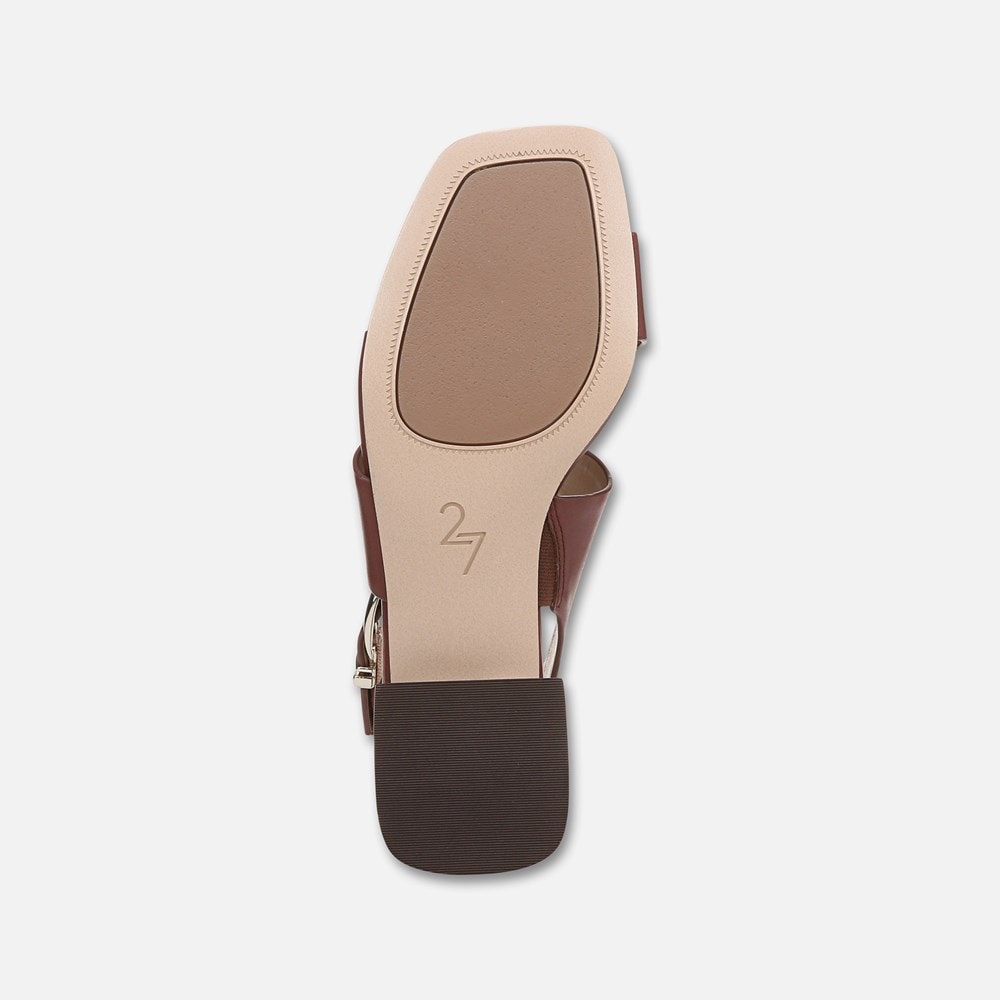 Naturalizer 27 EDIT Audra Dress Sandal - Cappuccino Brown Leather