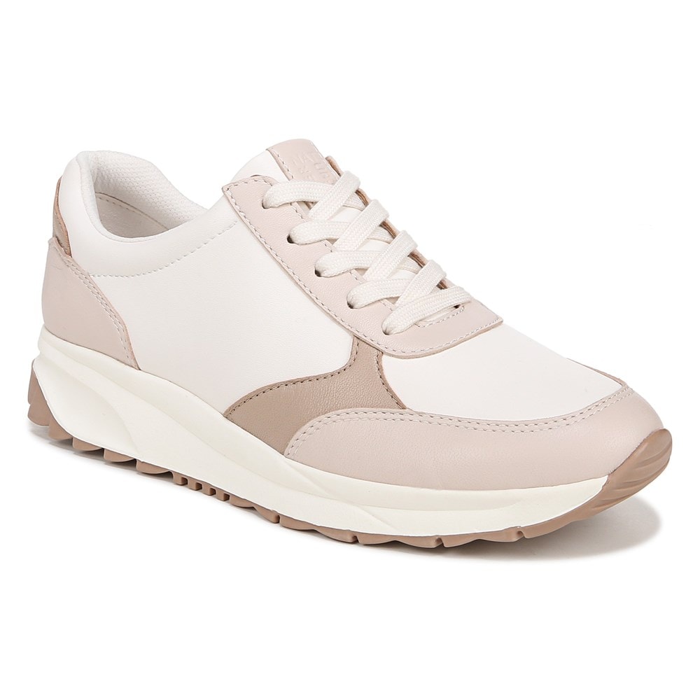 Naturalizer Shay Lace Up Sneaker - Beige Multi Leather